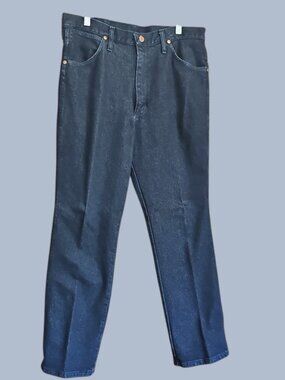 Wrangler 938BLK Black Cowboy Cut Slim Fit Denim Jeans 34x30